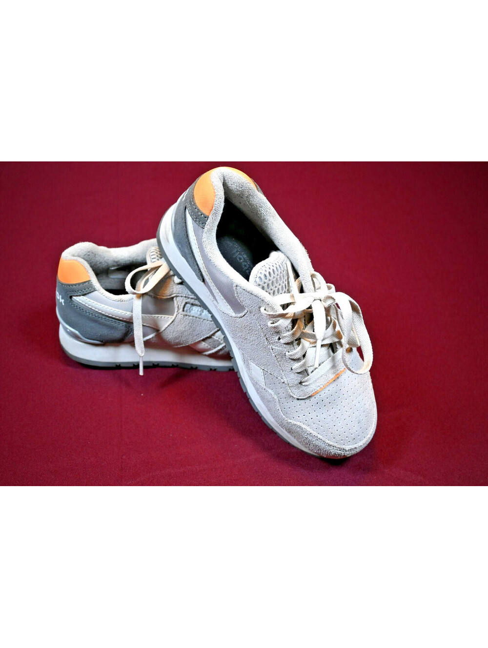 Reebok Work Womne's Size 7m Steel toe Work Shoes Gray Suade ASTM F2413-24 RB980